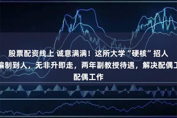 股票配资线上 诚意满满！这所大学“硬核”招人：编制到人，无非升即走，两年副教授待遇，解决配偶工作
